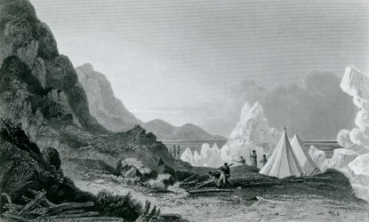 1826年に氷に拘束されたフランクリン遠征